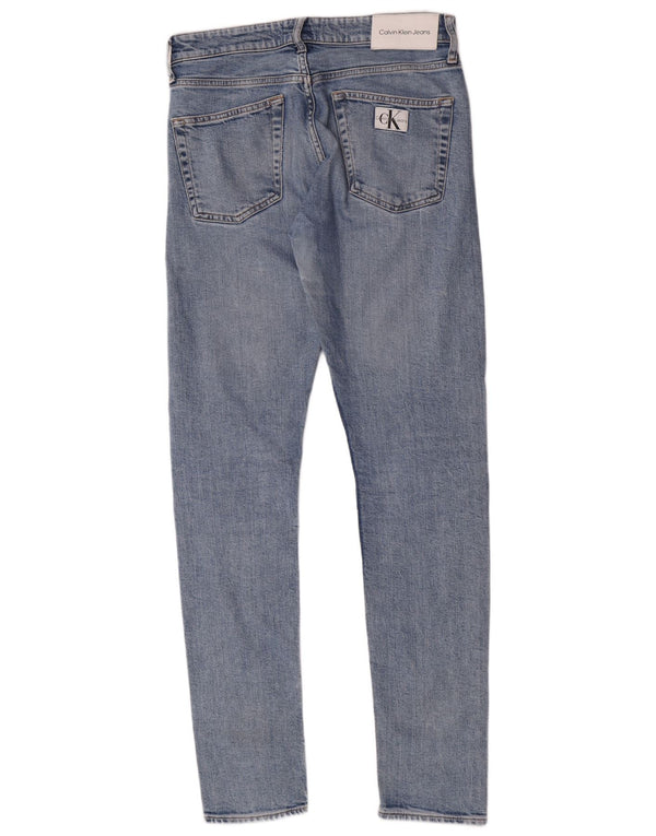 Jeans skinny da uomo Calvin Klein W30 L34 cotone blu