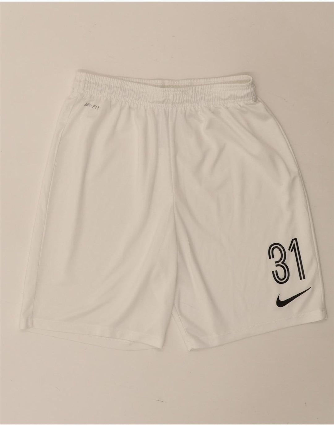 Pantaloncini sportivi Nike Dri Fit Graphic da uomo, grandi, in poliestere bianco