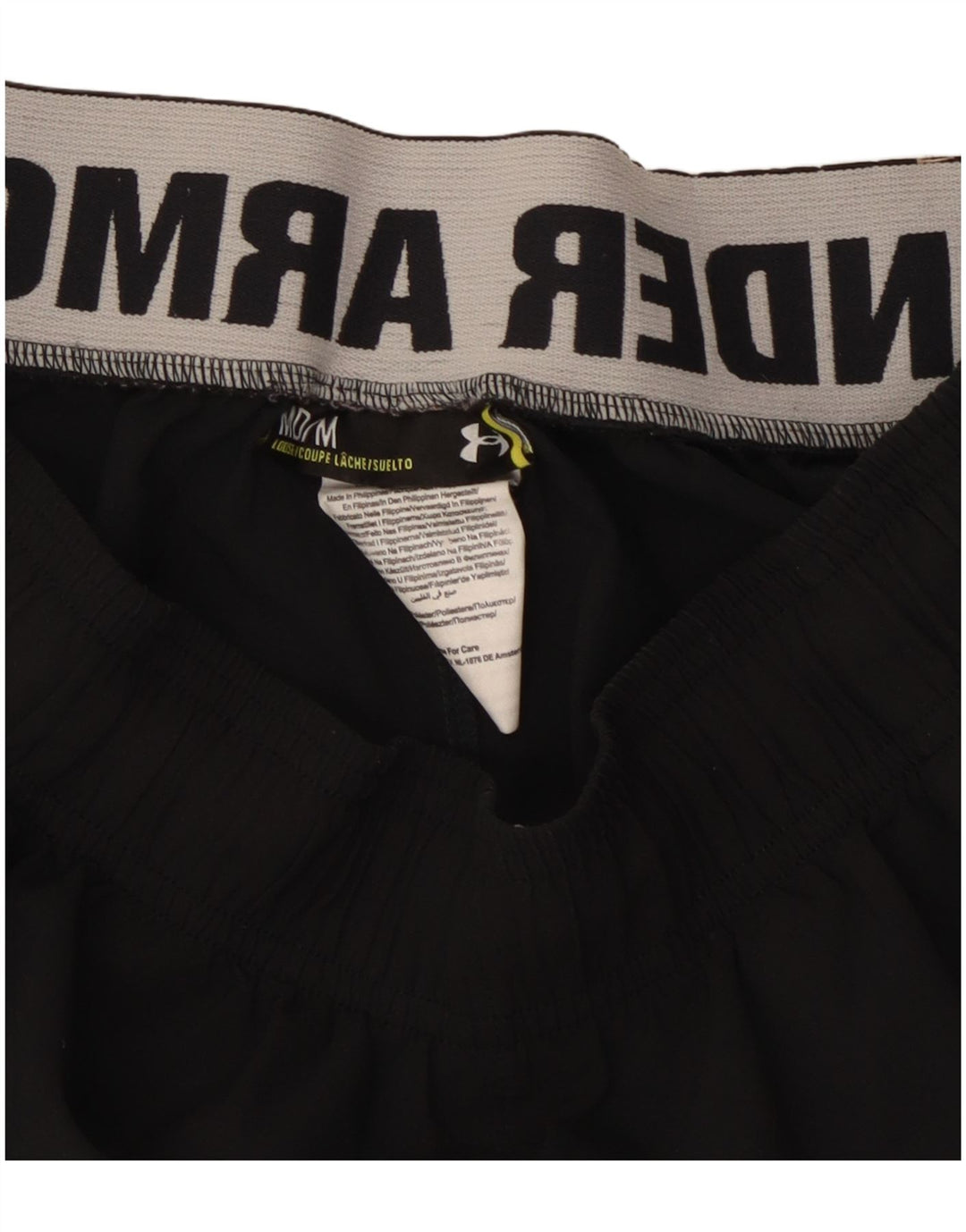 Pantaloncini sportivi da uomo Under Armour medio nero poliestere sportivo
