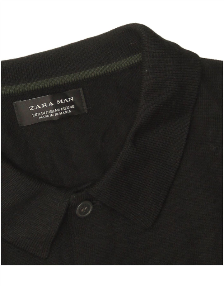 Maglione Zara da uomo con collo alto, colore nero medio