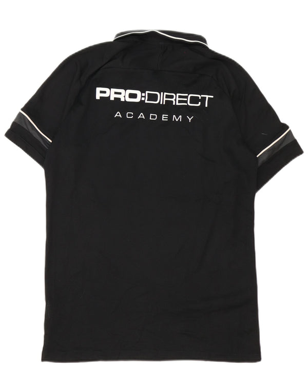 Polo grafica da uomo Nike Pro Direct Academy, blocco colore nero medio