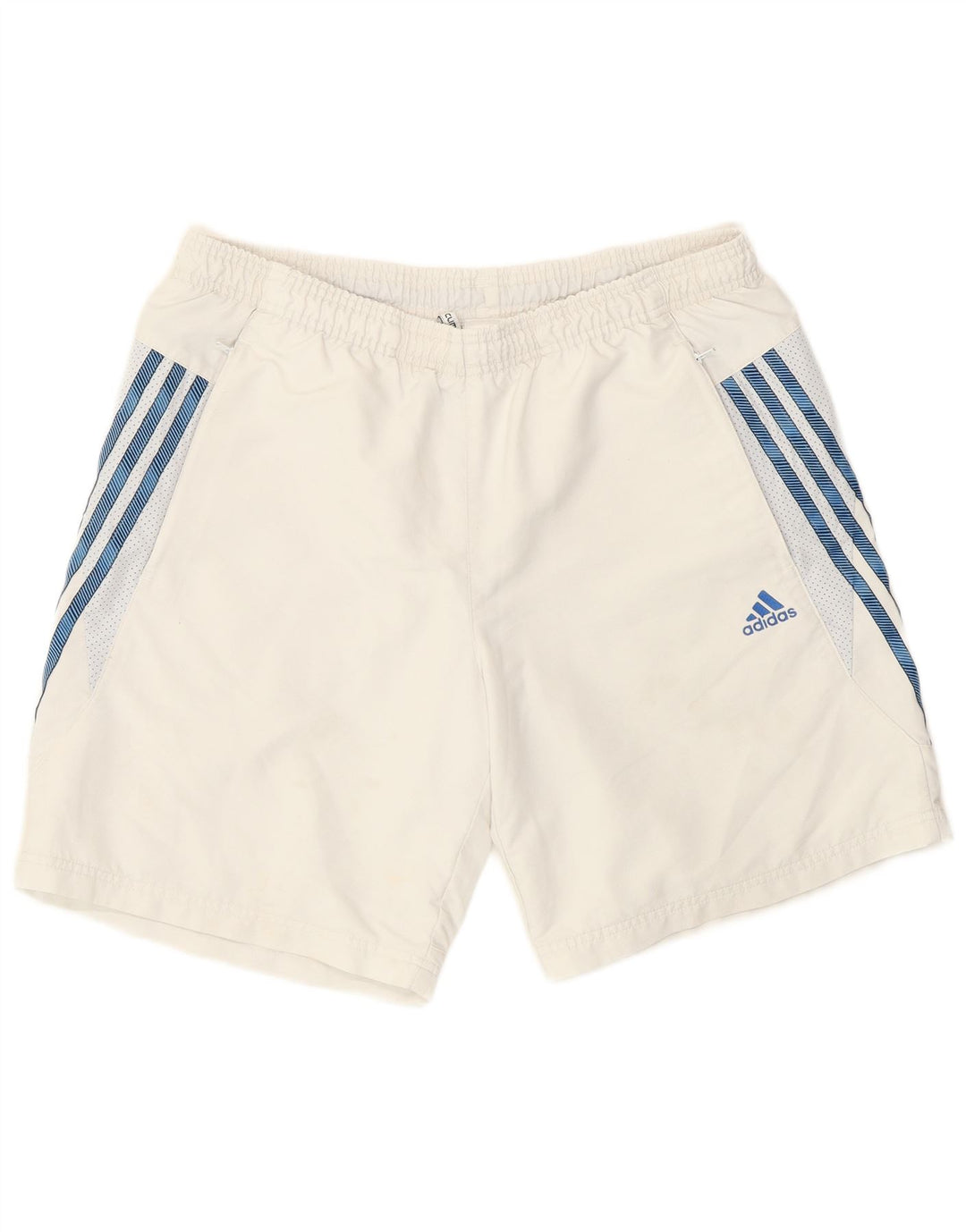 Pantaloncini sportivi Adidas Climalite da uomo grandi in poliestere bianco