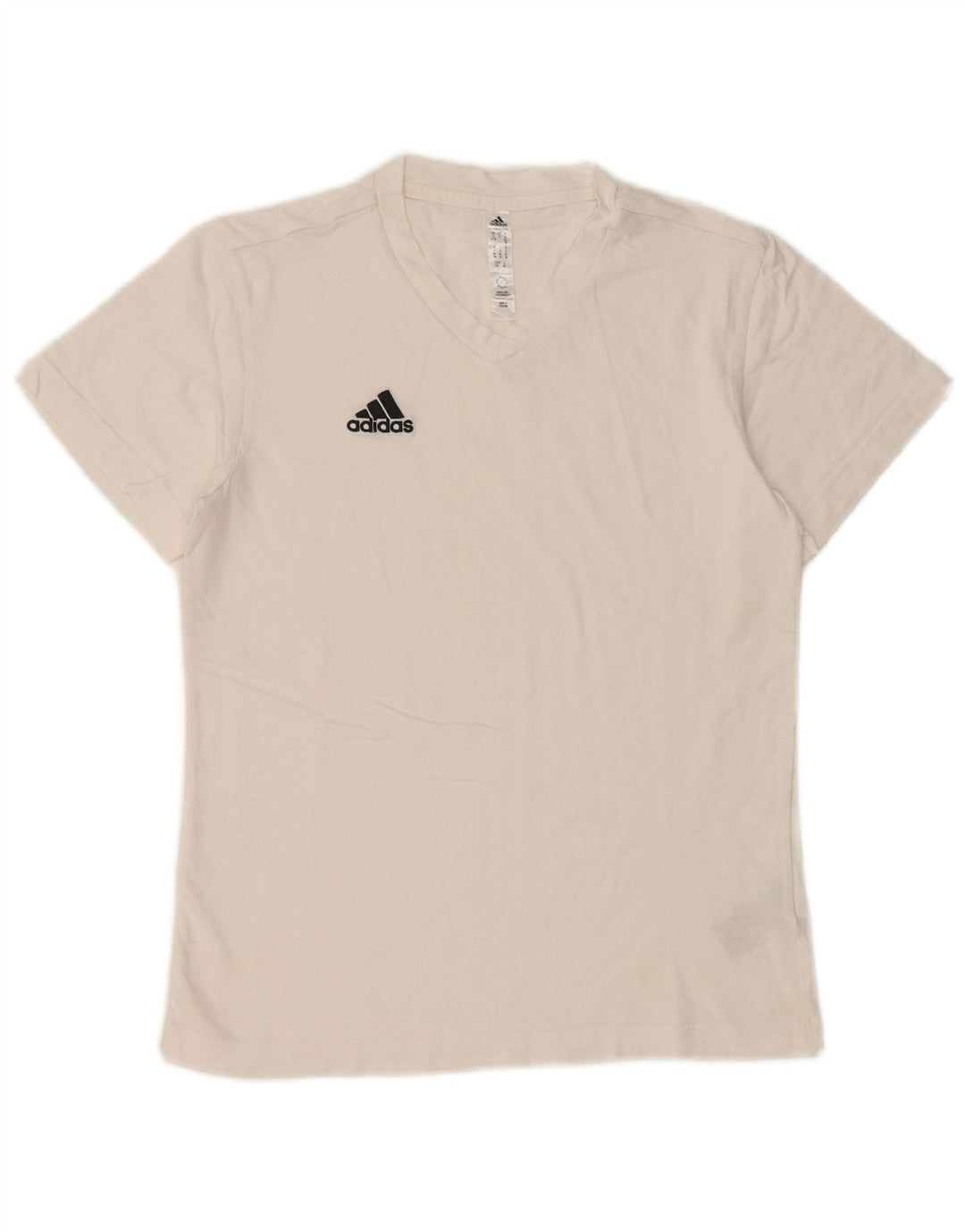 T-shirt da donna ADIDAS UK 8/10 piccola in cotone bianco