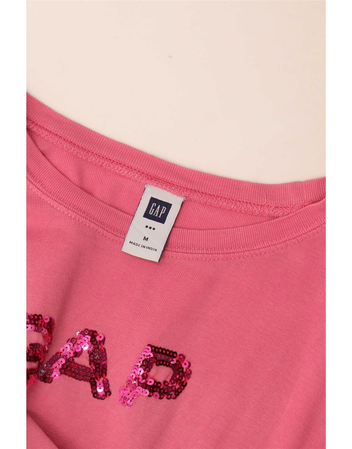 Gap T-shirt grafica da donna Top UK 12 Rosa medio
