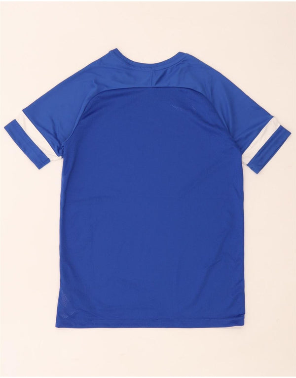 T-shirt da ragazzo Nike Dri Fit Top 13-14 anni XL Blu Colourblock in poliestere