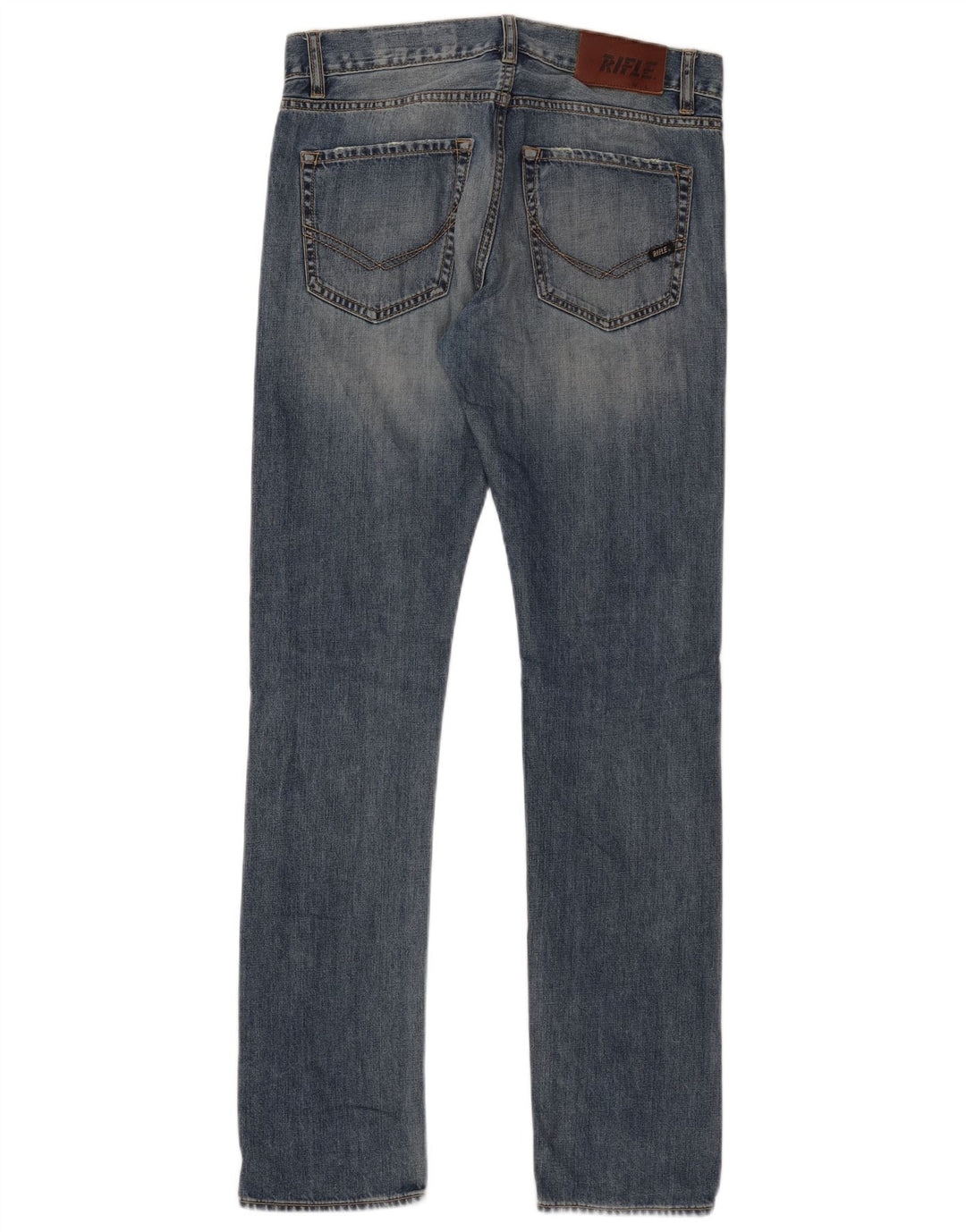 Jeans dritti da uomo Rifle W30 L33 in cotone blu
