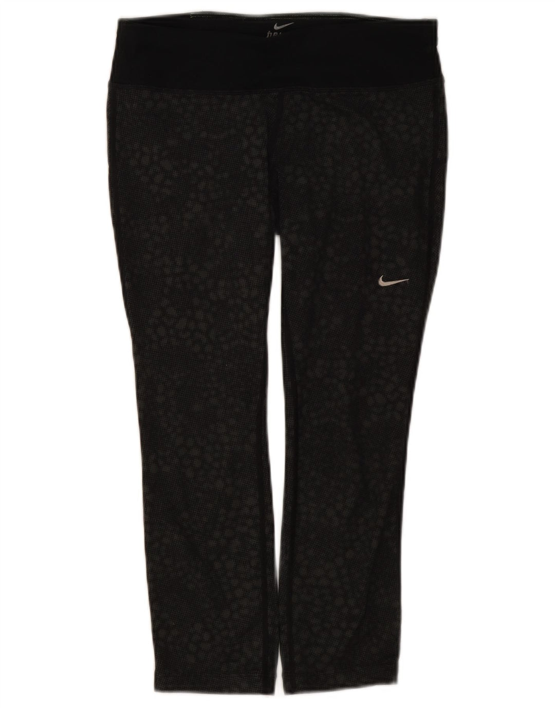 Leggings Nike Dri Fit da donna UK 10 piccoli neri geometrici