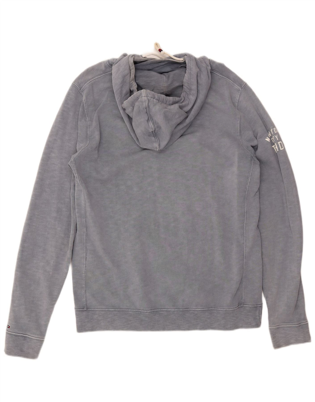 TOMMY HILFIGER Felpa con cappuccio grafica da uomo XL in cotone blu