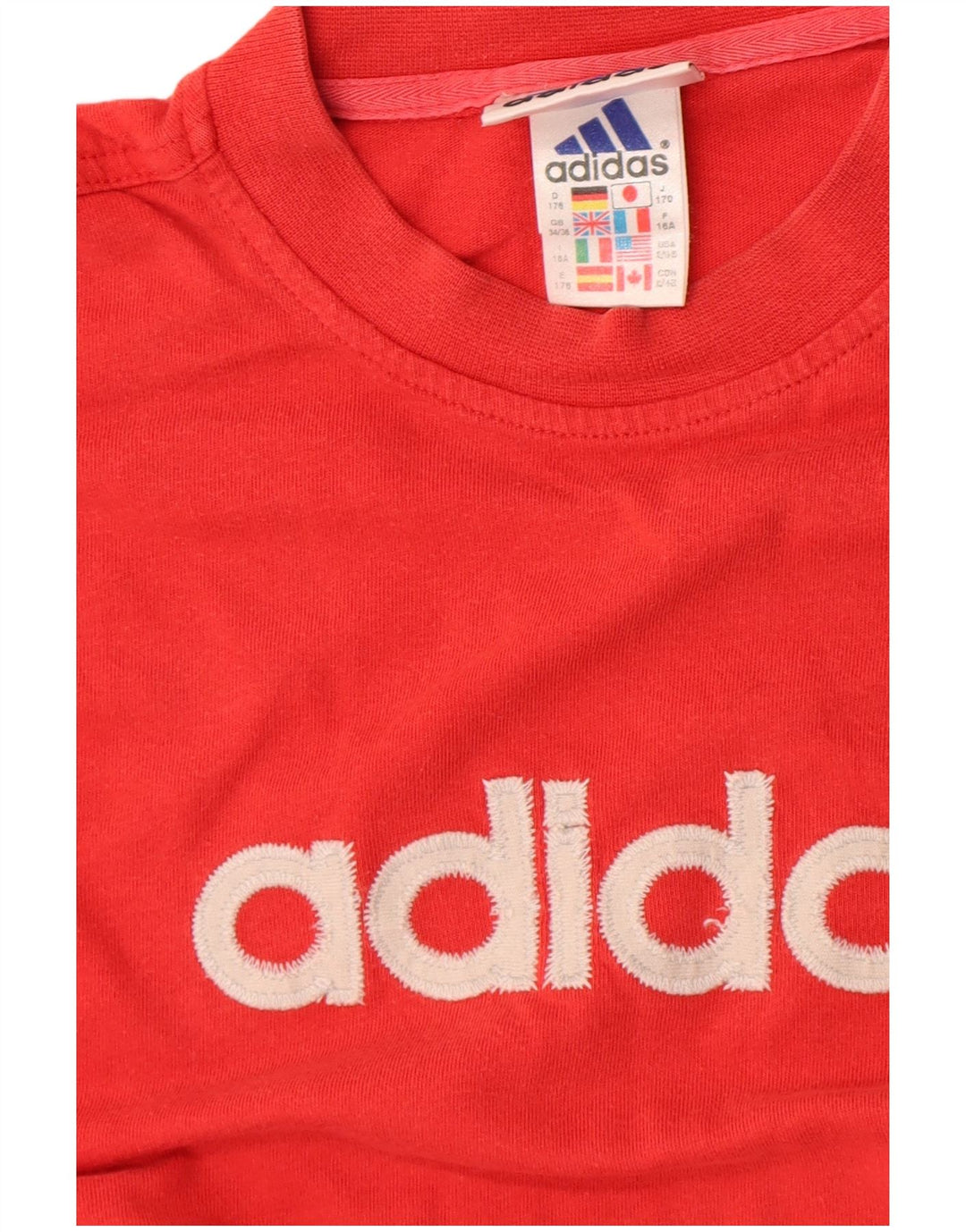 Maglietta grafica Adidas da ragazzo, 15-16 anni, rossa