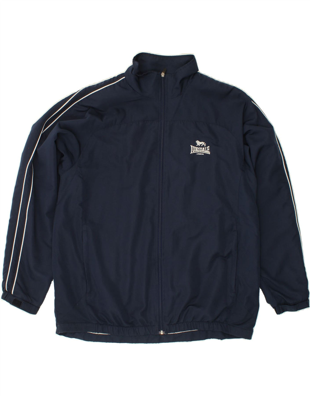 Giacca da tuta da uomo LONSDALE grande in poliestere blu navy