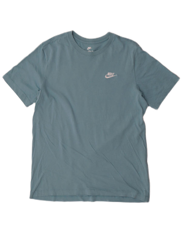 T-shirt da uomo Nike Top in cotone blu medio
