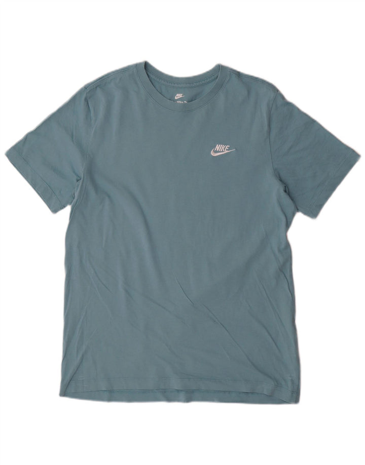T-shirt da uomo Nike Top in cotone blu medio