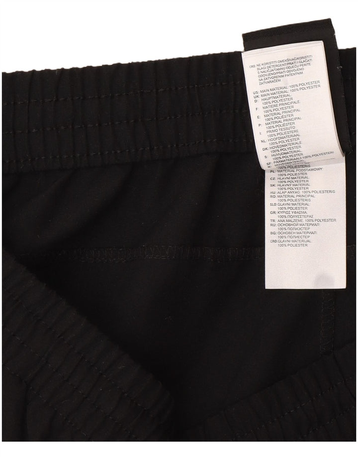 Pantaloni da tuta da uomo Adidas Large neri in poliestere