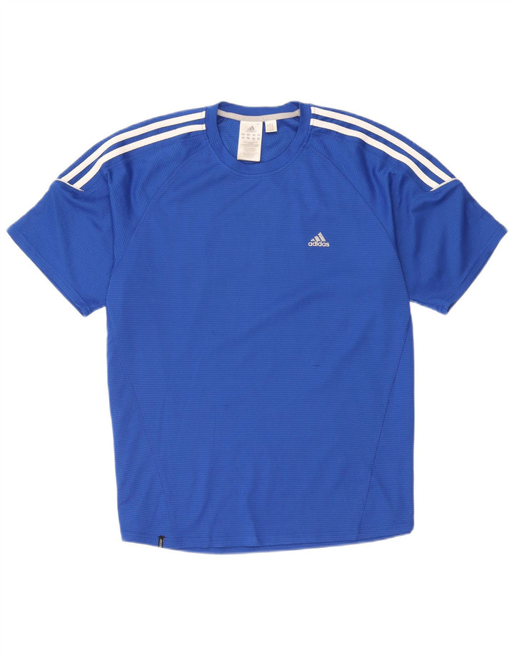 T-shirt da uomo Adidas Top grande blu in poliestere