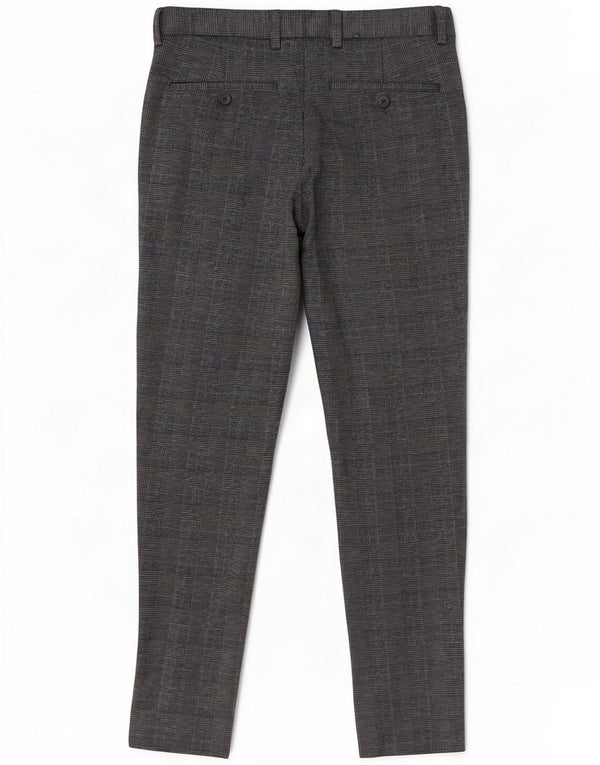 Jack & Jones Pantaloni chino slim Marco da uomo W28 L27 Pied de poule grigi