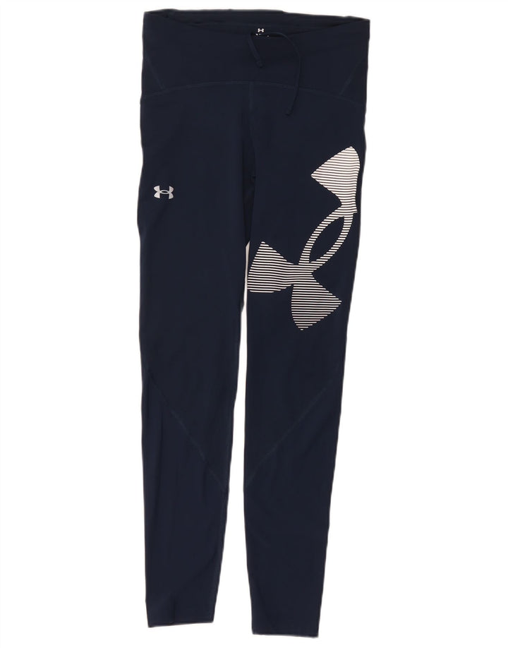 Leggings grafici da donna Under Armour UK 12 medio poliestere blu navy