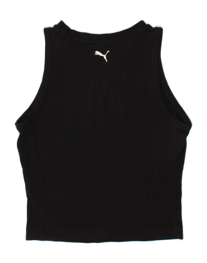 PUMA Boys Graphic Vest Top 8-9 Years Black Cotton Vintage Puma and Second-Hand Puma from Messina Hembry 