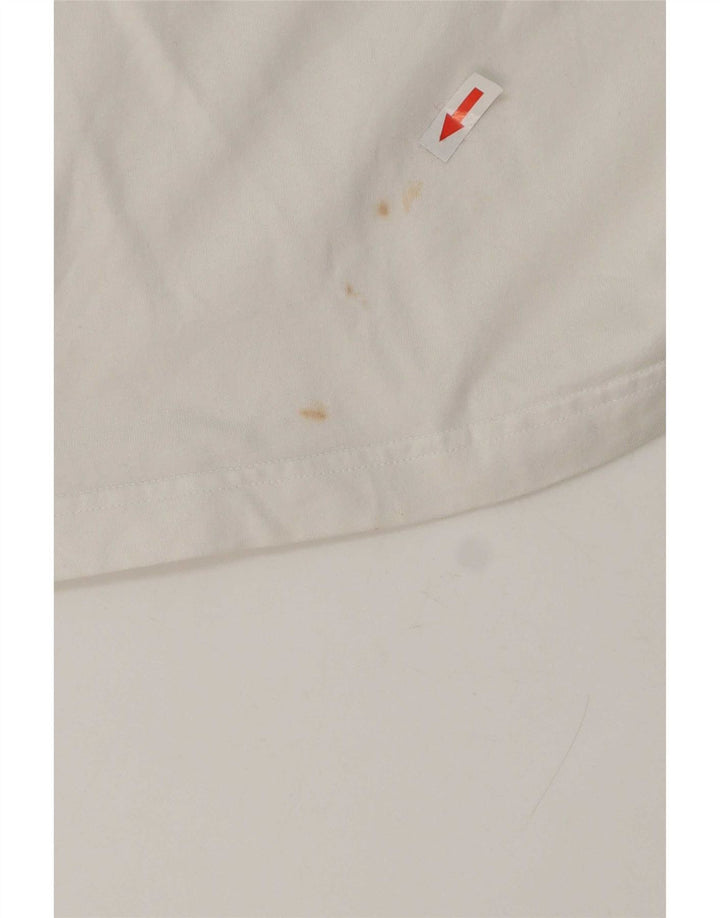 T-shirt grafica da uomo Adidas Top in cotone bianco medio