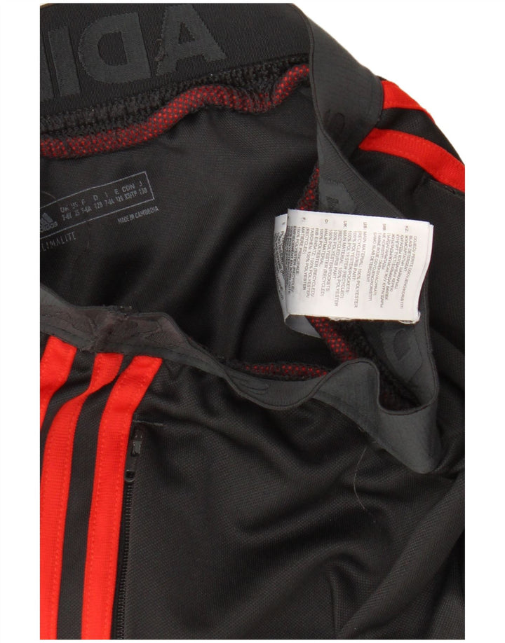 Pantaloni della tuta Adidas Climalite da ragazzo 7-8 anni in poliestere nero