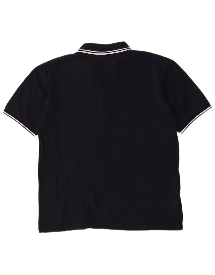 Polo da uomo Fred Perry grande in cotone blu navy