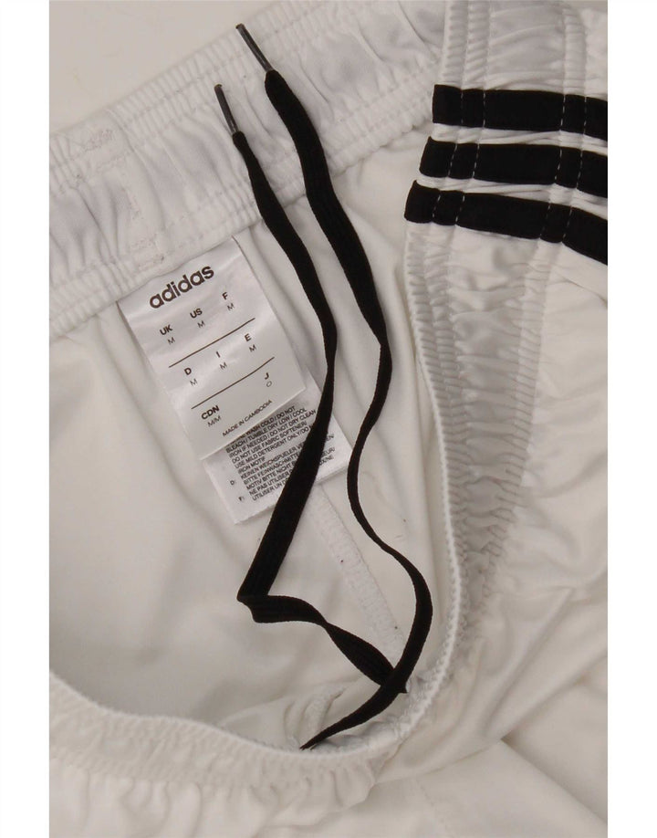 Pantaloncini sportivi Adidas Climalite da donna UK 12 poliestere bianco medio