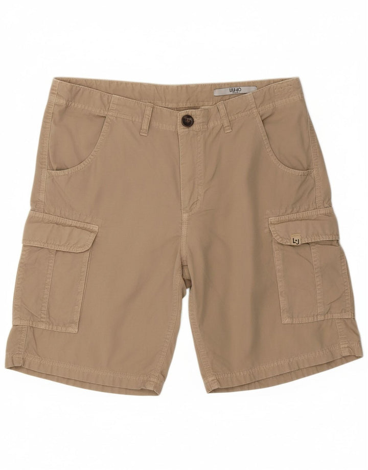 LIU JO Womens Cargo Shorts IT 50 XL W34 Beige Cotton