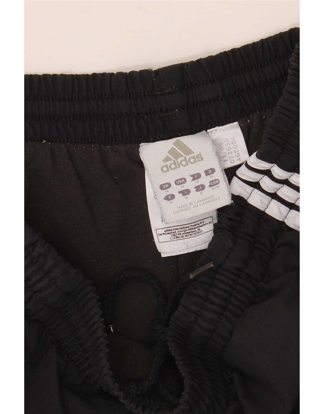 Pantaloni da tuta da uomo Adidas Medium Nero Poliestere
