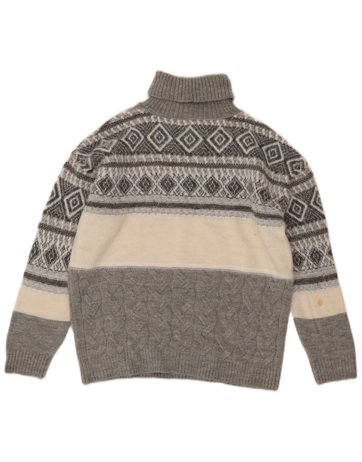 Maglione maglione a collo alto da donna Marks & Spencer UK 14 Grigio medio