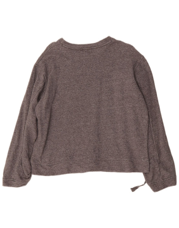 Felpa oversize da donna Zara UK 10 piccola grigia screziata
