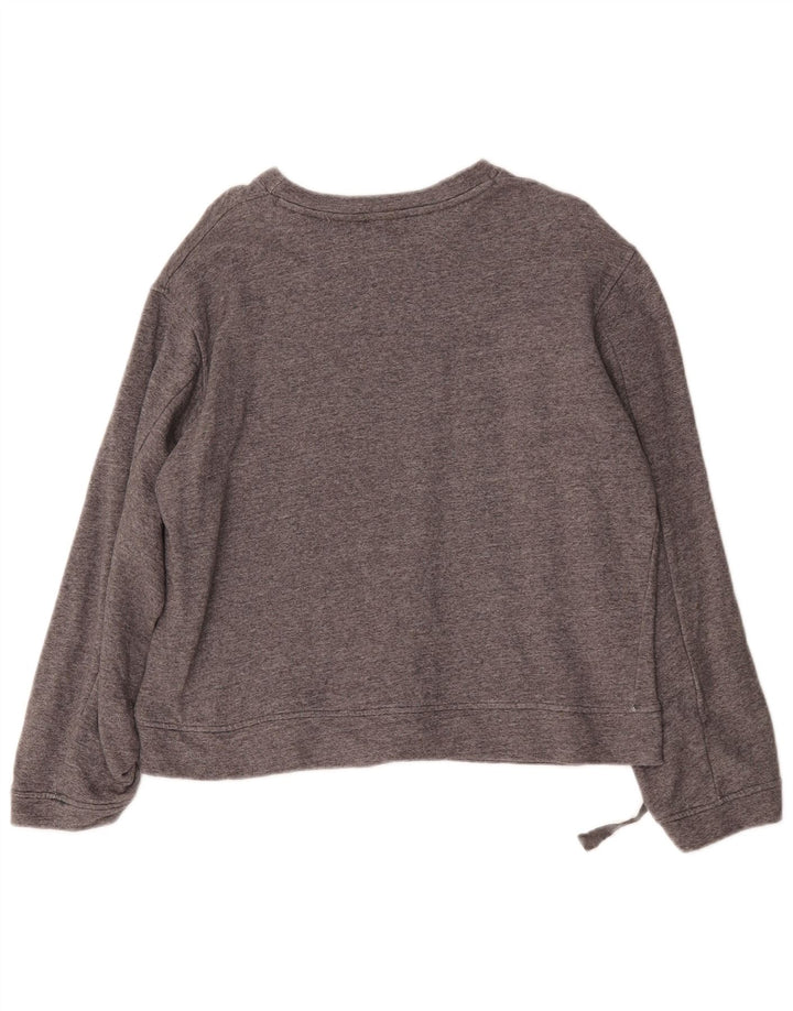 Felpa oversize da donna Zara UK 10 piccola grigia screziata