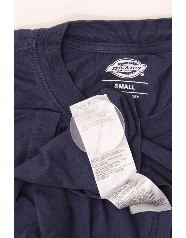 DICKIES T-shirt grafica da uomo Top piccola in cotone blu navy