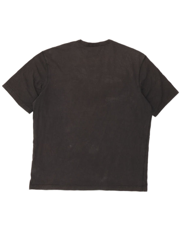 T-shirt Adidas da uomo con vestibilità regolare grafica, grande, in cotone nero