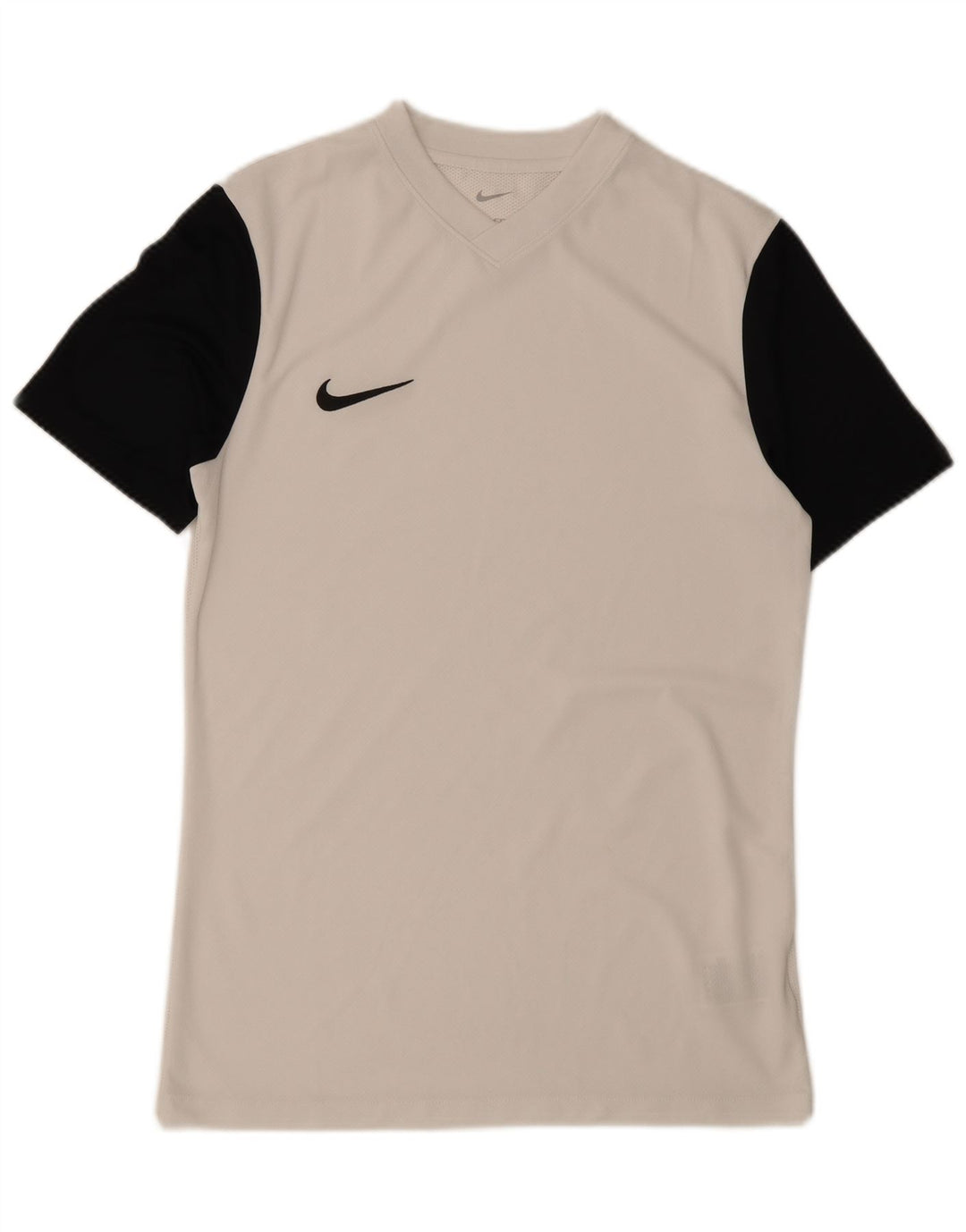 T-shirt Nike da uomo Dri Fit Slim Top in poliestere color block bianco medio