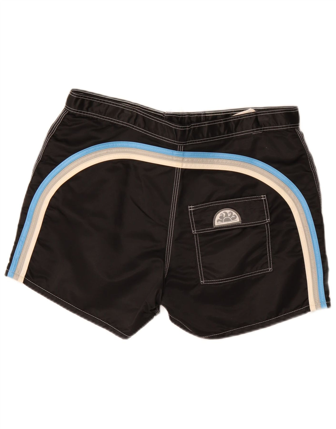 Pantaloncini da bagno da uomo Sundek grandi in nylon nero