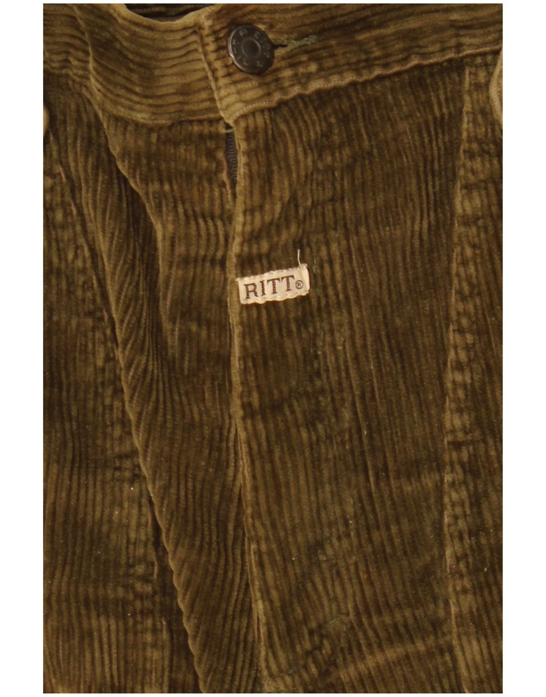 Pantaloni dritti da uomo in velluto a coste RITT W31 L29 kaki