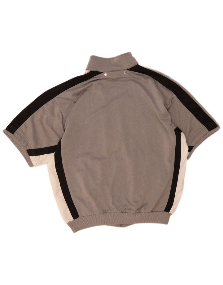 Giacca da tuta grafica da uomo Adidas UK 40/42 Colore grigio medio