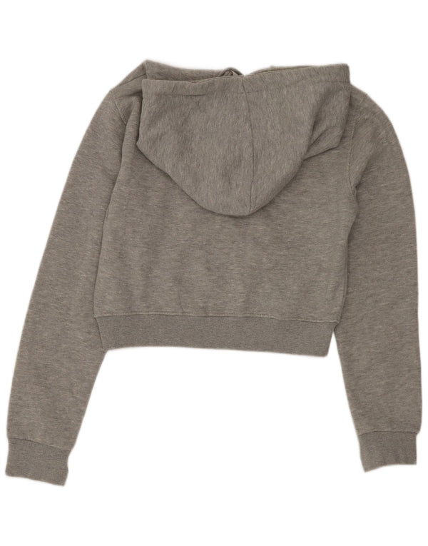 Felpa con cappuccio corta grafica da donna Ellesse UK 6 XS poliestere grigio