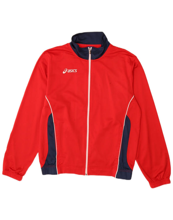 Giacca da tuta da uomo Asics XL rossa color block
