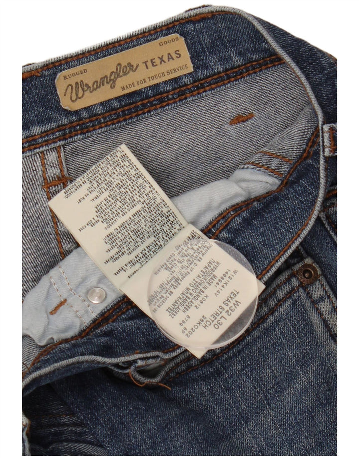 Jeans dritti da uomo Wrangler Texas W32 L30 cotone blu