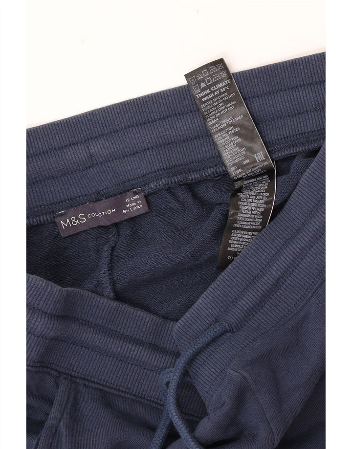 Pantaloni da tuta da donna Marks & Spencer Joggers UK 12 Medium Blu Navy