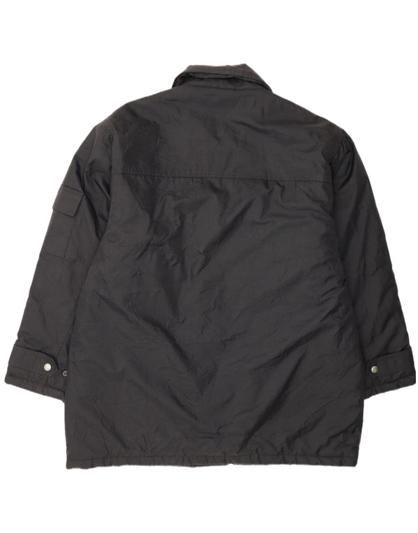 Cappotto Valentino Uomo Giacca a Vento IT 54 2XL Nero Poliammide