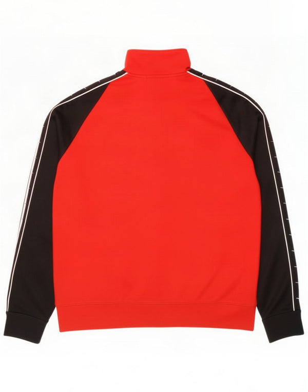 Giacca Nike da uomo con grafica grafica, giacca grande rossa in poliestere color block
