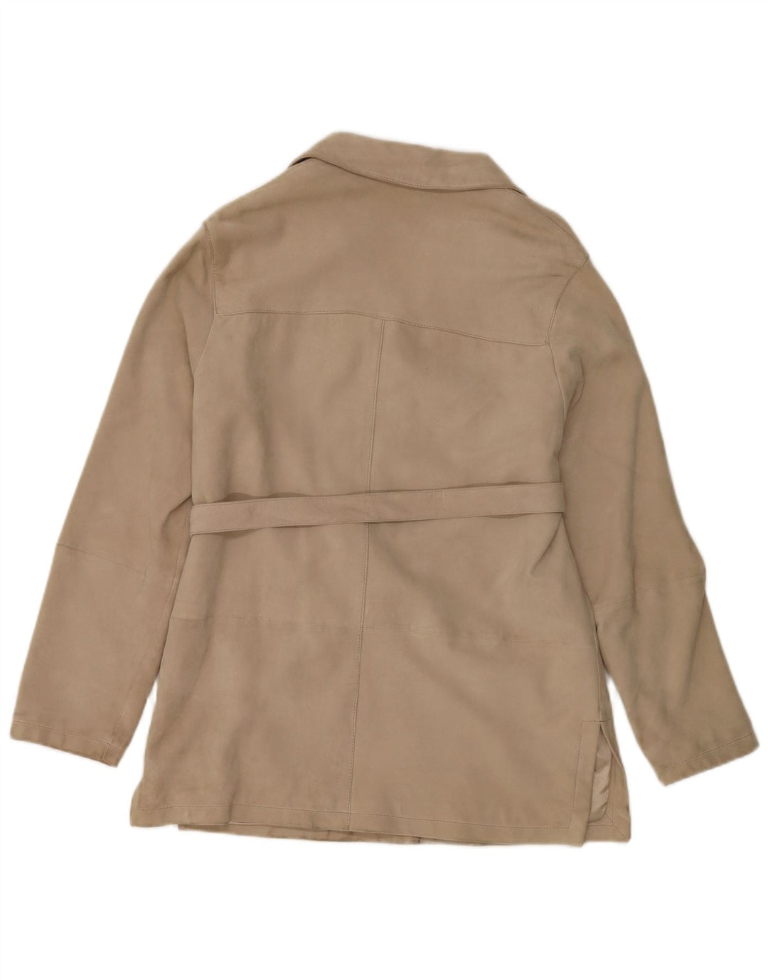 Giacca blazer in pelle scamosciata a 4 bottoni Ombraluce da donna Weekend IT 42 Beige medio