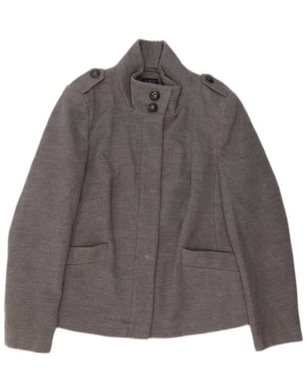 Giacca militare da donna Marks & Spencer UK 12 Poliestere grigio medio