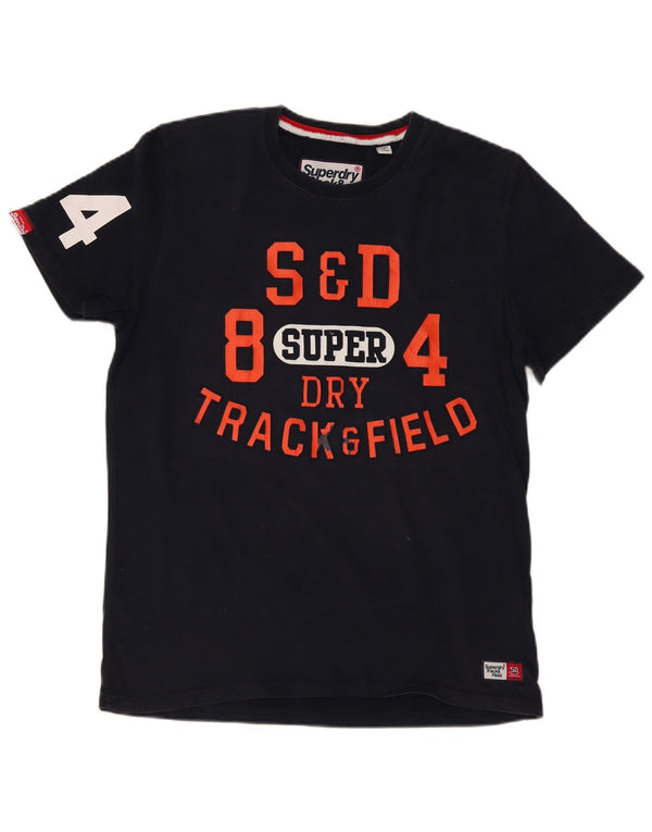 T-shirt grafica da uomo SUPERDRY Top XL blu navy