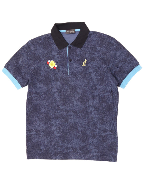 Polo da rugby da uomo AUSTRALIAN L'ALPINA IT 48 Medium Navy Blue Tie Dye