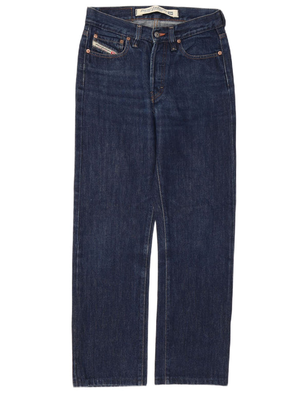 Diesel Mens Straight Jeans W28 L28 Navy Blue Cotton