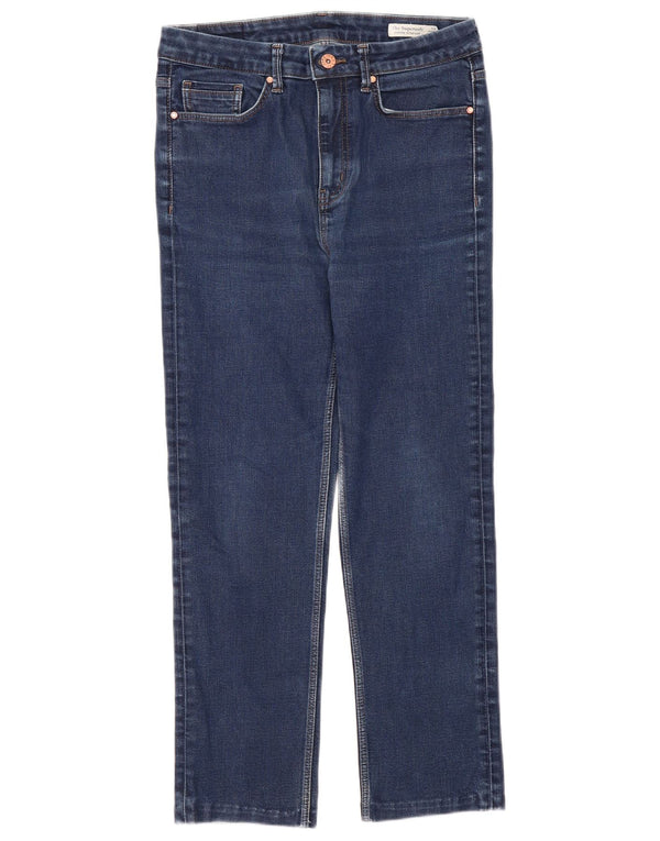Jeans cropped slim da donna Marks & Spencer UK 12 medio W30 L26 cotone blu