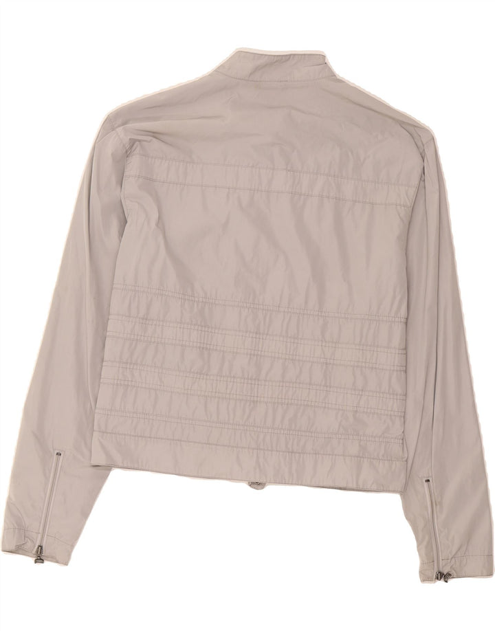CALVIN KLEIN JEANS Womens Graphic Utility Jacket UK 18 XL Grey Polyester Vintage Calvin Klein Jeans and Second-Hand Calvin Klein Jeans from Messina Hembry 