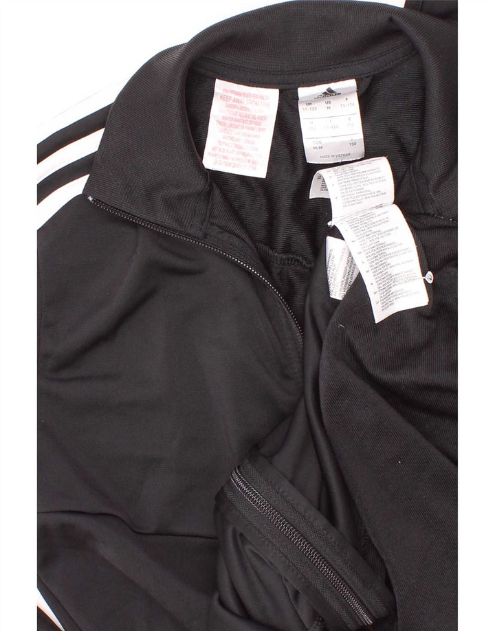 Giacca Top della tuta da ragazzo Adidas 11-12 anni in poliestere nero